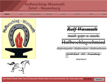 Tablet Screenshot of hufbeschlag-wasmuth.de